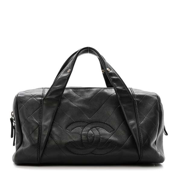 Chanel Calfskin Cc Chevron All Day Long #238500C10B
